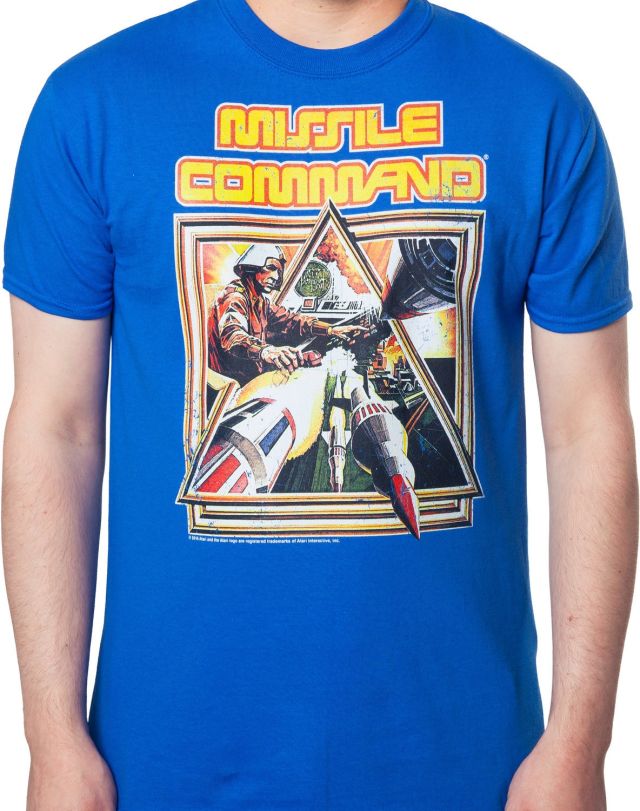 Missile Command Box Art T-Shirt Missile Command Box Art