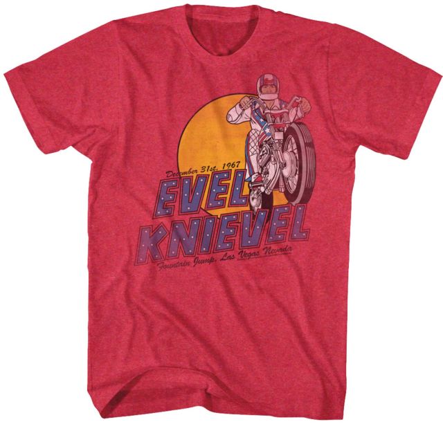 Fountain Jump Evel Knievel T-Shirt Fountain Jump Evel Knievel