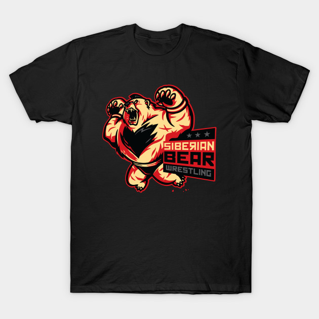 Siberian Bear Wrestling T-Shirt Siberian Bear Wrestling