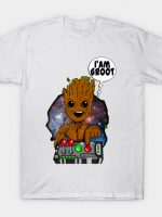 Groot Guardians Don't push the Button T-Shirt