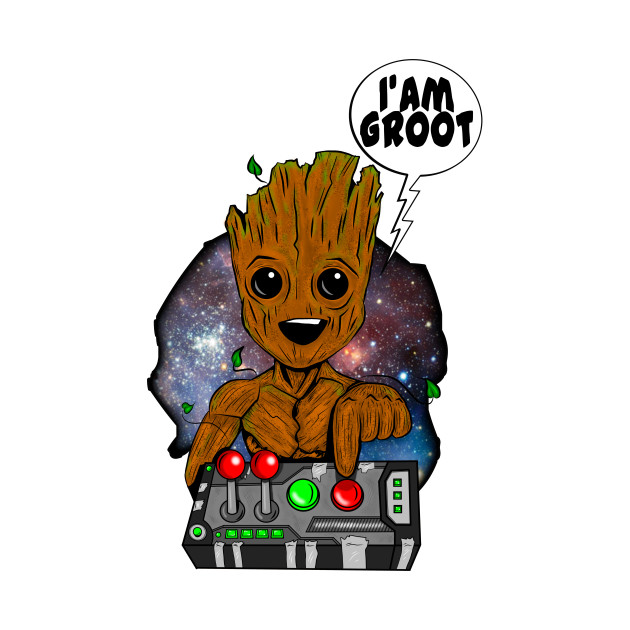Groot Guardians Don't push the Button Design Groot Guardians Don't push the Button
