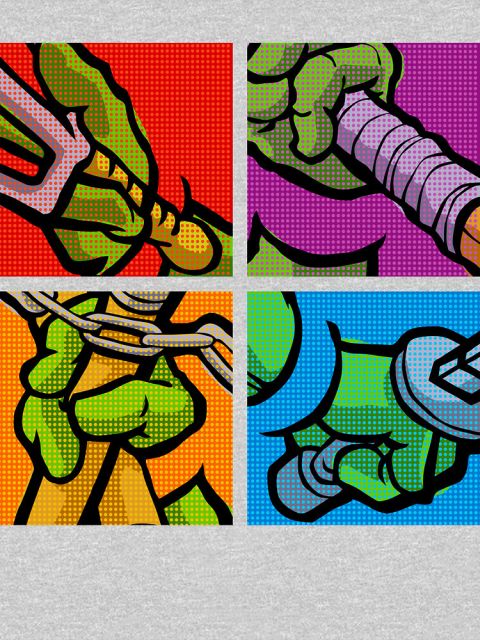 Lichtenstein Pop Martial Art Quelonians Full Set Design Lichtenstein Pop Martial Art Quelonians Full Set