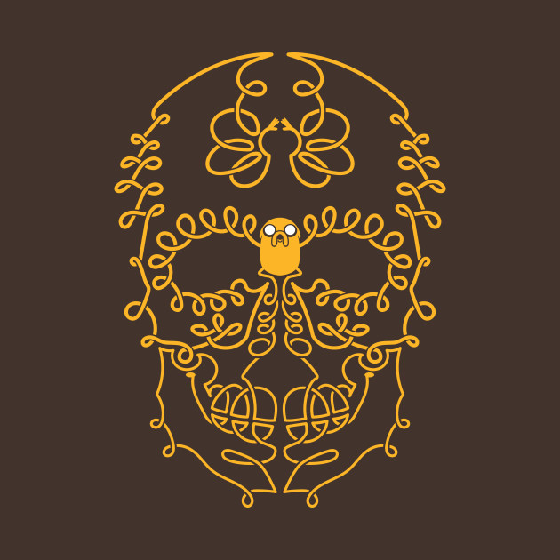 Adventure Time Jake Skull Day of the Dead Sugar Skull