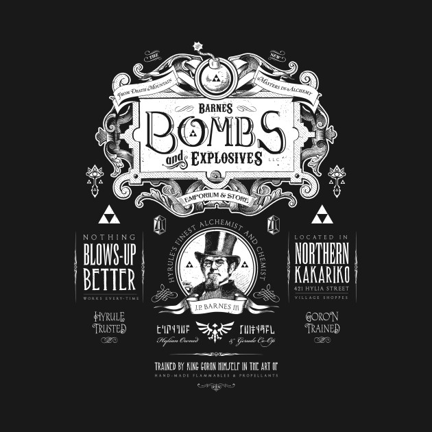 Barnes Bombs of Hyrule Advertisement