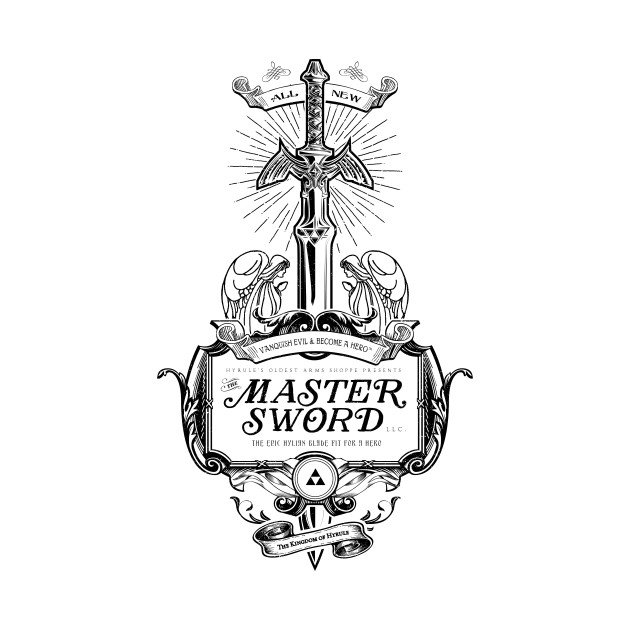 Master Sword Vintage Ad Design Master Sword Vintage Ad