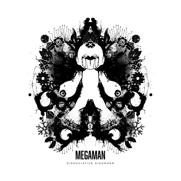 Megaman Ink Blot Geek Psychological Disorder Design Megaman Ink Blot Geek Psychological Disorder