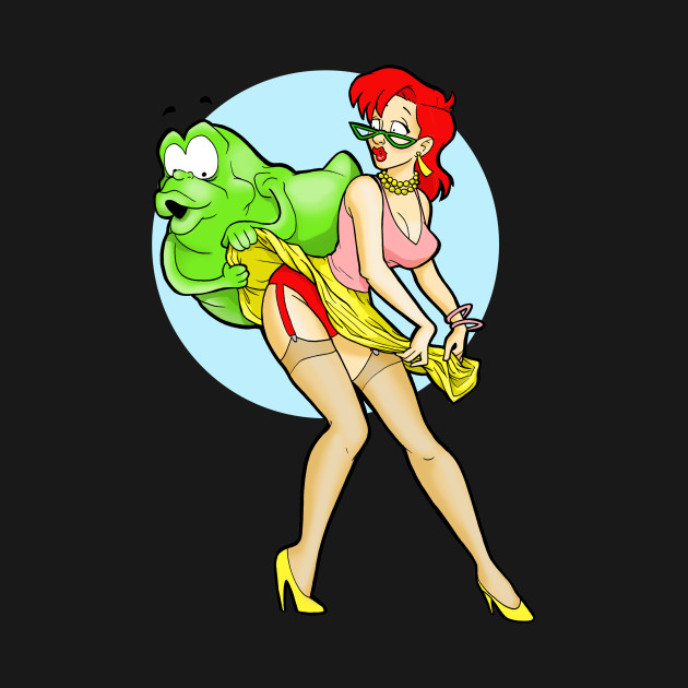 Janine and Slimer