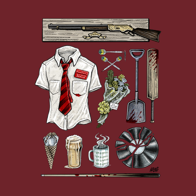 Shaun of the Dead Movie Props Design Shaun of the Dead Movie Props