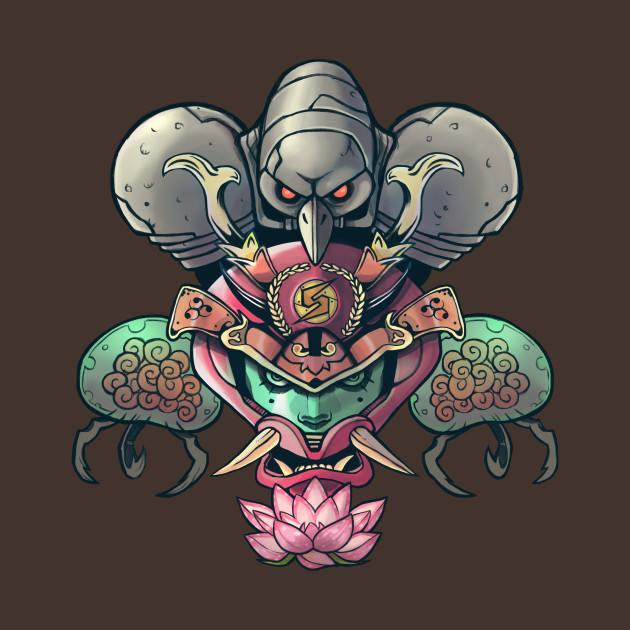 Metroid Kabuki Design Metroid Kabuki