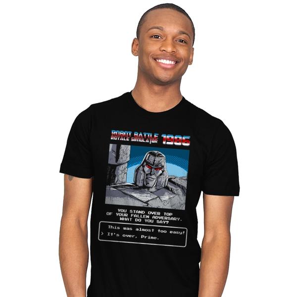 Robot Battle Royale Simulator 1986 T-Shirt Robot Battle Royale Simulator 1986 T-Shirt