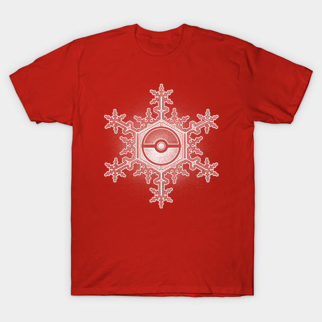 Pokeball Snowflake T-Shirt Pokeball Snowflake