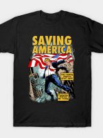 President Donald Trump Saving America Comic T-Shirt