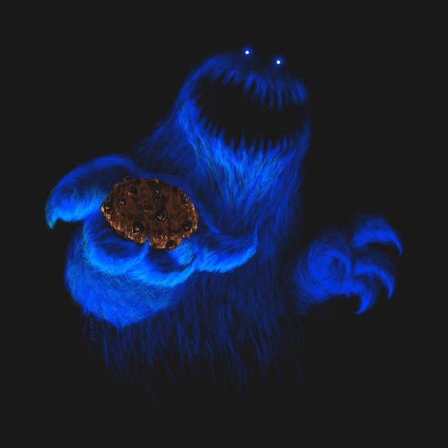 Scary Cookie Monster Design Scary Cookie Monster