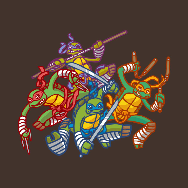 cartoonized turtles Design cartoonized turtles