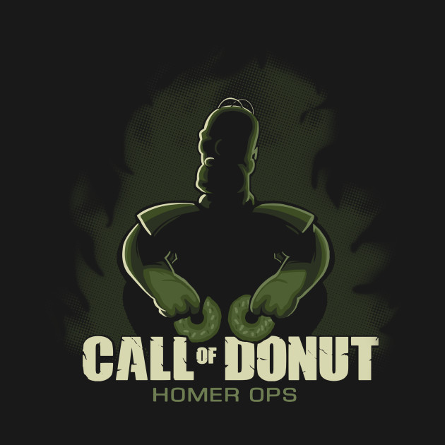 Call of Donut - Homer Simpson T-Shirt - The Shirt List
