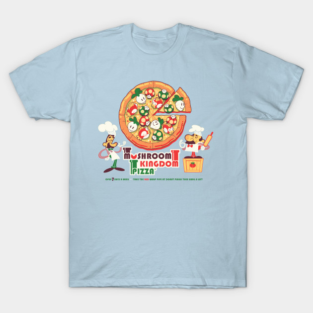 Mushroom Kingdom Pizza T-Shirt Mushroom Kingdom Pizza