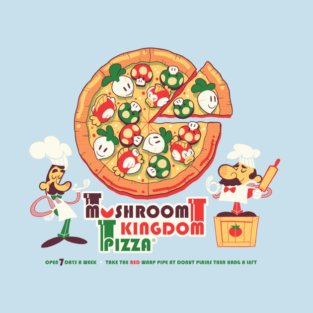 Mushroom Kingdom Pizza Design Mushroom Kingdom Pizza