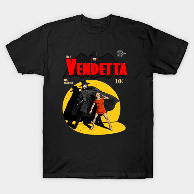 T-shirt Vendetta Inc. Homme Noir VD-1245 - Col Rond, Manches Courtes, Motif Dangerous, Neuf