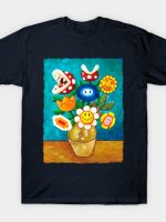 Mario Van Gogh's Flowers T-Shirt