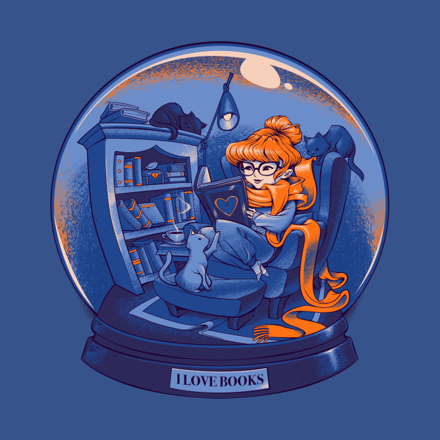 I Love Books and Cats