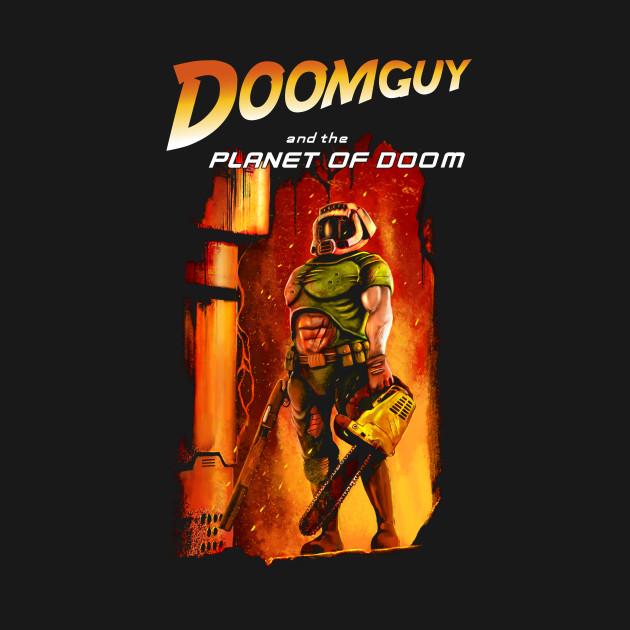 Doomguy in the planet of doom
