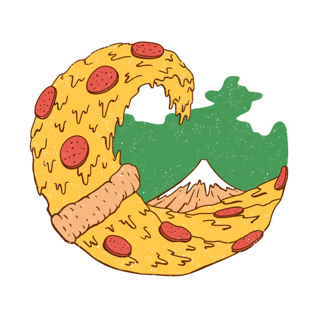 The Great Pizza of Kanagawa Design The Great Pizza of Kanagawa