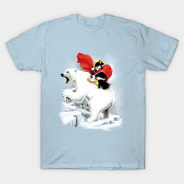 Penguin crossing the North Pole