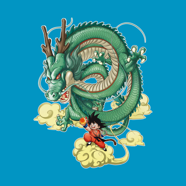 Son Goku and dragon Shenron Design Son Goku and dragon Shenron