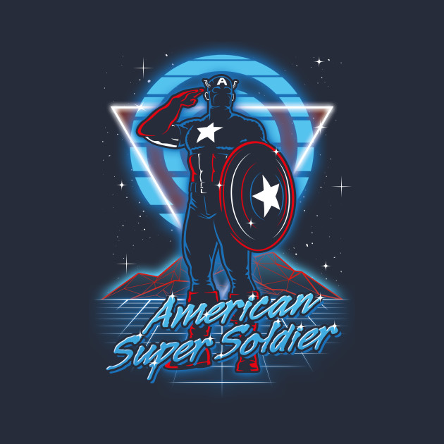 Retro American Super Soldier