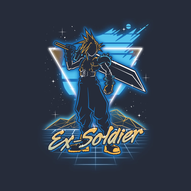 Retro Ex-Soldier Design Retro Ex-Soldier