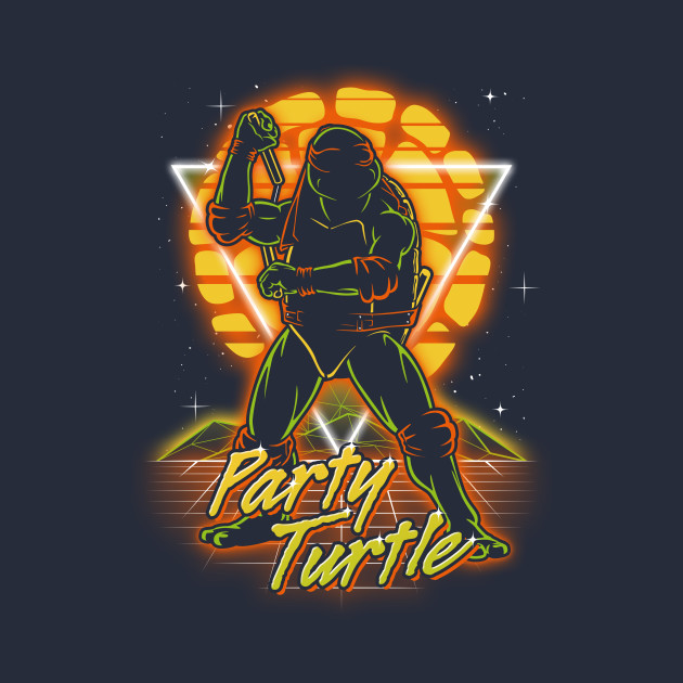 Retro Party Turtle