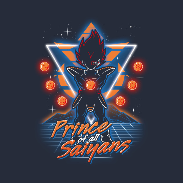 Retro Saiyan Prince Design Retro Saiyan Prince