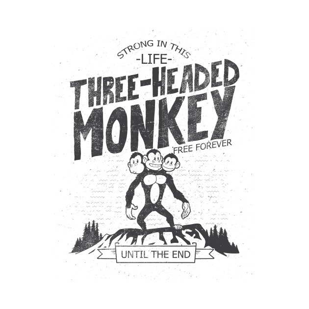 The three-headed monkey Design The three-headed monkey