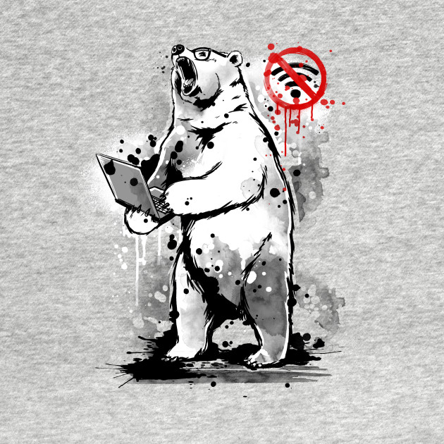 No internet connection - Angry bear No internet connection - Angry bear