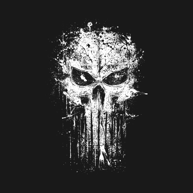 Splatter skull Design Splatter skull