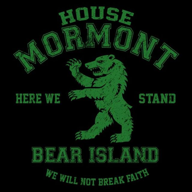 Переведи stand. Мормонт герб. Bear Island флаг. Mormont here we Stand. We Stand.