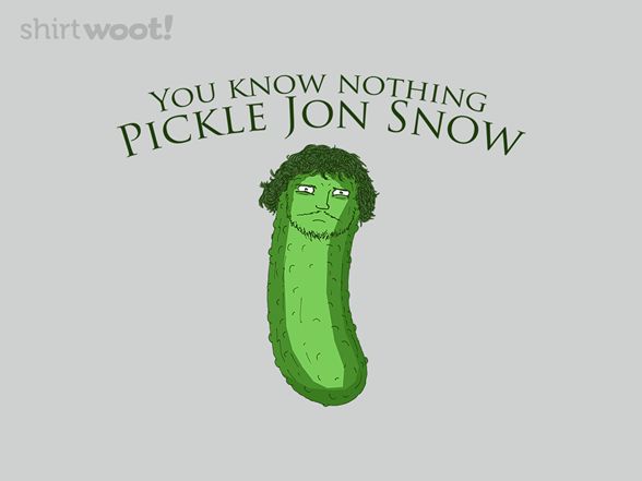 Pickle Jon Snow Design Pickle Jon Snow