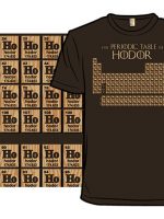 The Periodic Table of Hodor T-Shirt