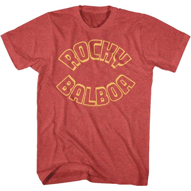 Block Letters Rocky Balboa T-Shirt Block Letters Rocky Balboa