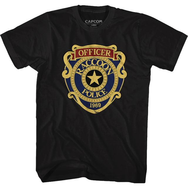 Raccoon City Police Badge T-Shirt Raccoon City Police Badge