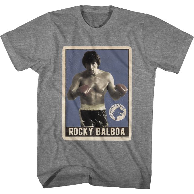 Rocky Balboa Trading Card - Rocky T-Shirt - The Shirt List