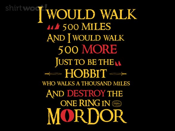 Hobbit Will Walk 500 Miles