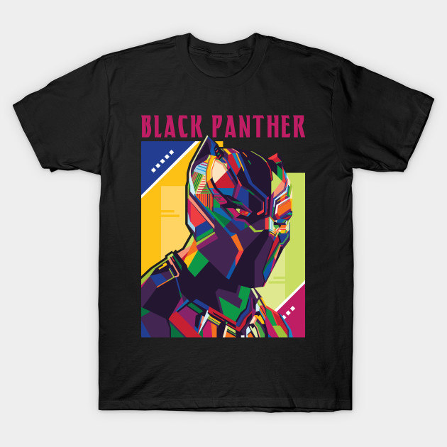 BLACK PANTHER WPAP FANART T-Shirt BLACK PANTHER WPAP FANART