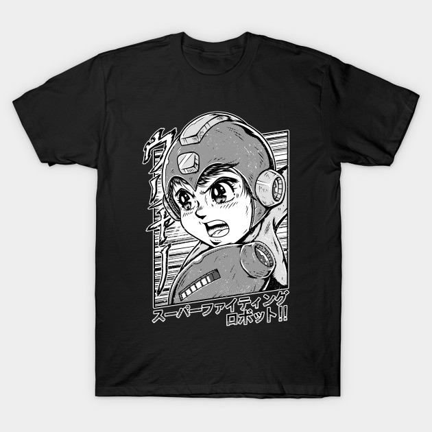 Super fighting robot - Black and white