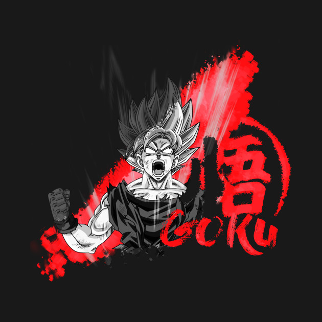 Goku RedPaint Design Goku RedPaint