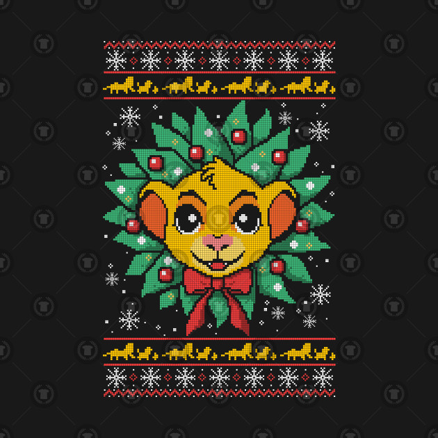 Lion christmas ugly sweater