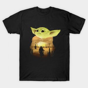 Baby Yoda Sunset T-Shirt