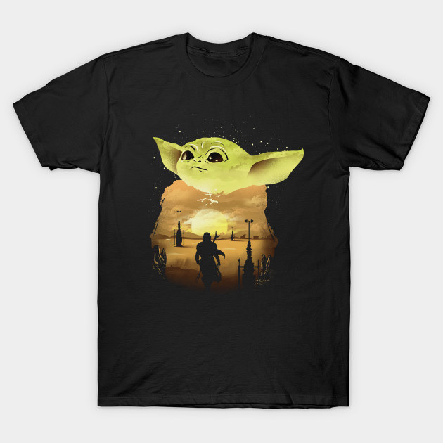 Baby Yoda Sunset T-Shirt