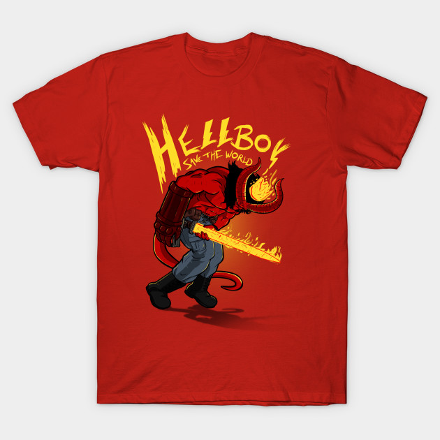 Hellboy Save The World T-Shirt Hellboy Save The World