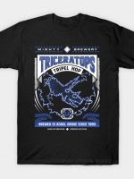 Mighty Brews - Blue Triceratops T-Shirt